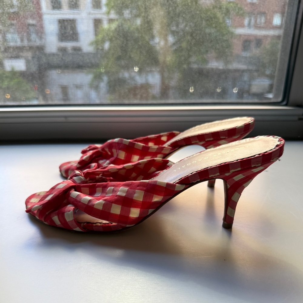 Loeffler Randall Red Gingham Women's Shoes size 9.5 - Picture 2 of 9